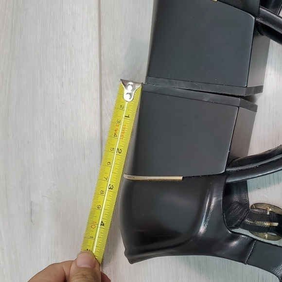 Balenciaga Paris Womens Ankles Leather Block Heels sandals shoes sz 40/10 - Picture 12 of 16